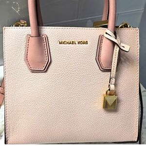 Michael Kors Blush Pink Satchel with Gold Details